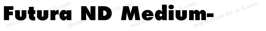 Futura ND Medium字体转换